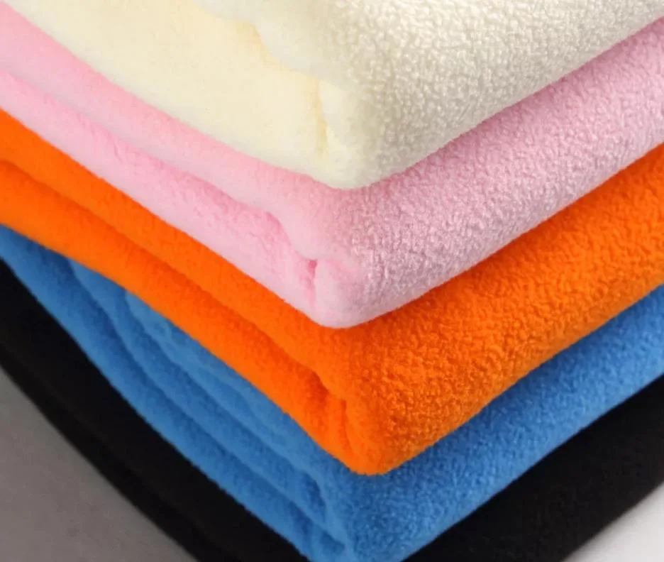 Sustainable Supply Chain Classic Polyester Brushed Fleece Fabric for Outwear in Winter