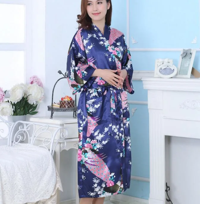 New Style Sexy Beautiful Japanese Silk Kimono Robe