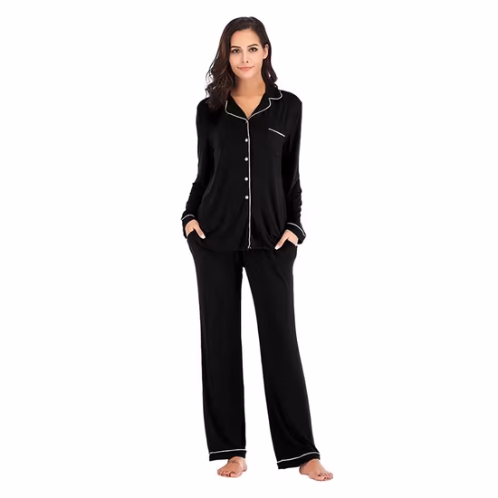 2023 Conjunto de Pijama Feminino Pijama de Seda Cetim 4 Peças de Verão 2023
