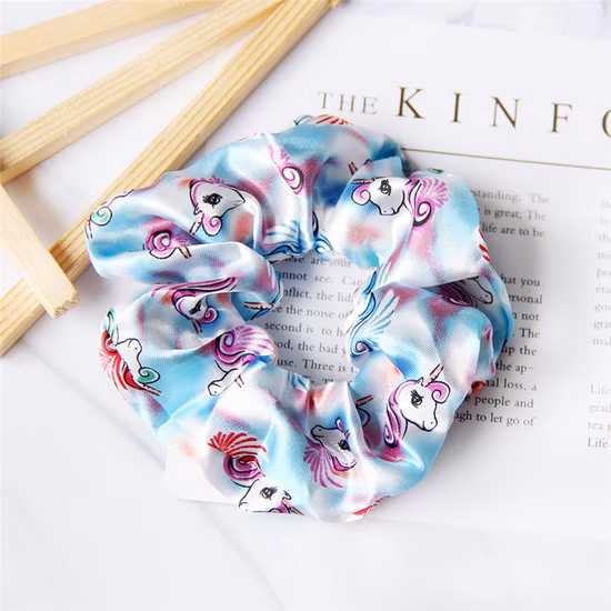 Scrunchies de seda nova corda de cabelo feminino simples francês amoreira seda scrunchies